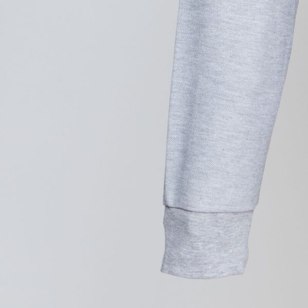 Polera Pique T/C Ml Hombre Gris - Imagen 5