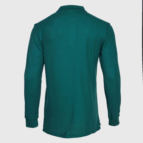 Polera Pique T/C Ml Hombre Verde - Imagen 3
