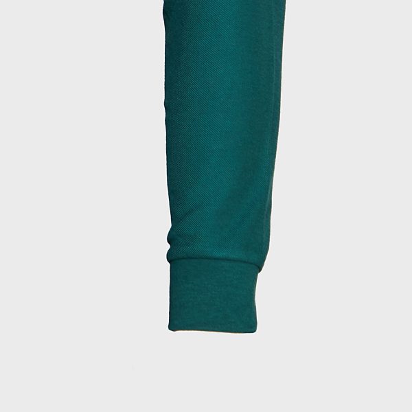 Polera Pique T/C Ml Hombre Verde - Imagen 5