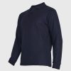 Polera Pique T/C Ml Hombre Azul Marino - Imagen 2