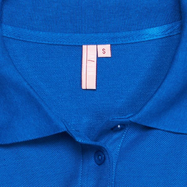 Polera Pique T/C Ml Mujer Azul Francia - Imagen 4